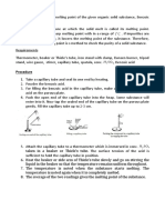 Class XI Determination of Melting and Boiling Points