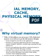 VIRTUAL MEMORY, CACHE, AND PHYSICAL MEMORY ADDRESS TRANSLATION