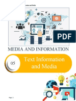 Text Information and Media: Key Concepts