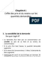 Chapitre 6 Leffet Des Prix Et Du Revenu Sur Les Quantites Demandees