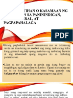 Ang Kabutihan o Kasamaan NG Kilos