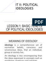 Unit 2 Lesson 1 - Political Ideologies