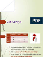 2D - Arrays
