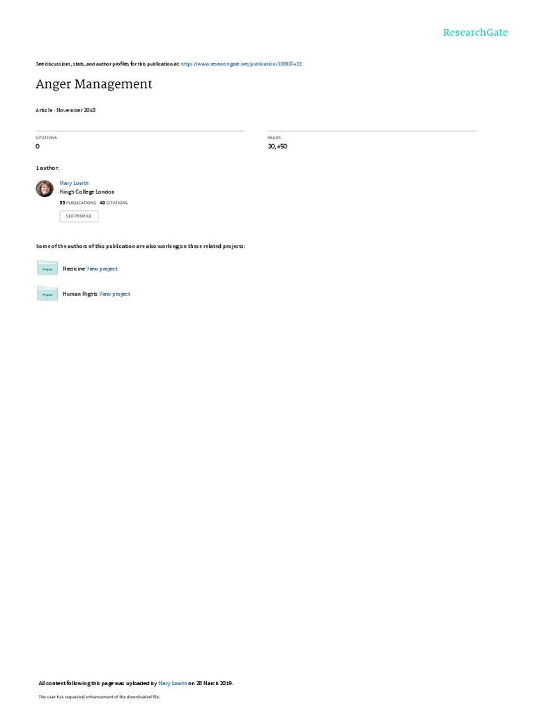 Anger Management Techniques Howtodealwithandcontrolanger Patient | PDF ...