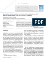 Quantitative Analysis of Pitting Corrosion Behavior of Thixoformed A356alloy in Chloride Medium Using Electrochemical Techniques