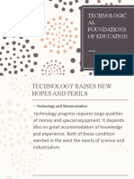 Technological Foundations of Education