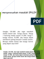 Menyelesaikan Masalah SPTLDV