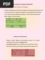 Analysis of Organic Compounds