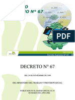 Decreto Supremo N°67 2005