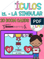 El - La Singular: 20 Boom Cards