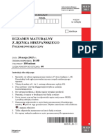 Egzamin Maturalny Z Języka Hiszpańskiego: 20 Maja 2015 R. 14:00 180 Minut 60