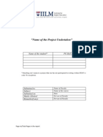 Project Report Template