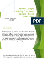 Teaching Oxygen Containing Compound Using ICT Based Instruction