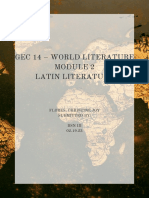 Flores - Gec 14 - Module 2 Latin Literature
