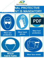 Safety Poster - Personal Protective Equipment Is Mandatory