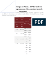 Nuestros HSS Se Manejan en Acero A