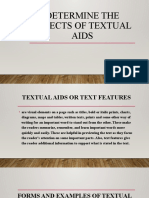 Determine The Effects of Textual Aids WEEK 1 7