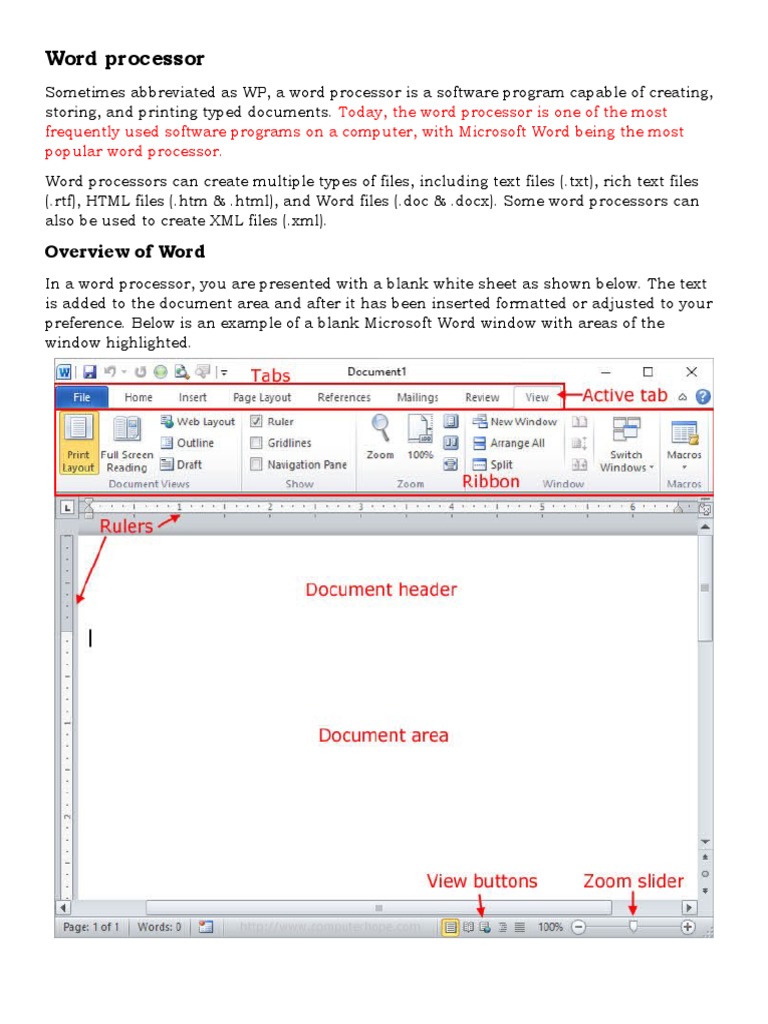 An In-Depth Look at Word Processors: Features, Functions and Popular ...