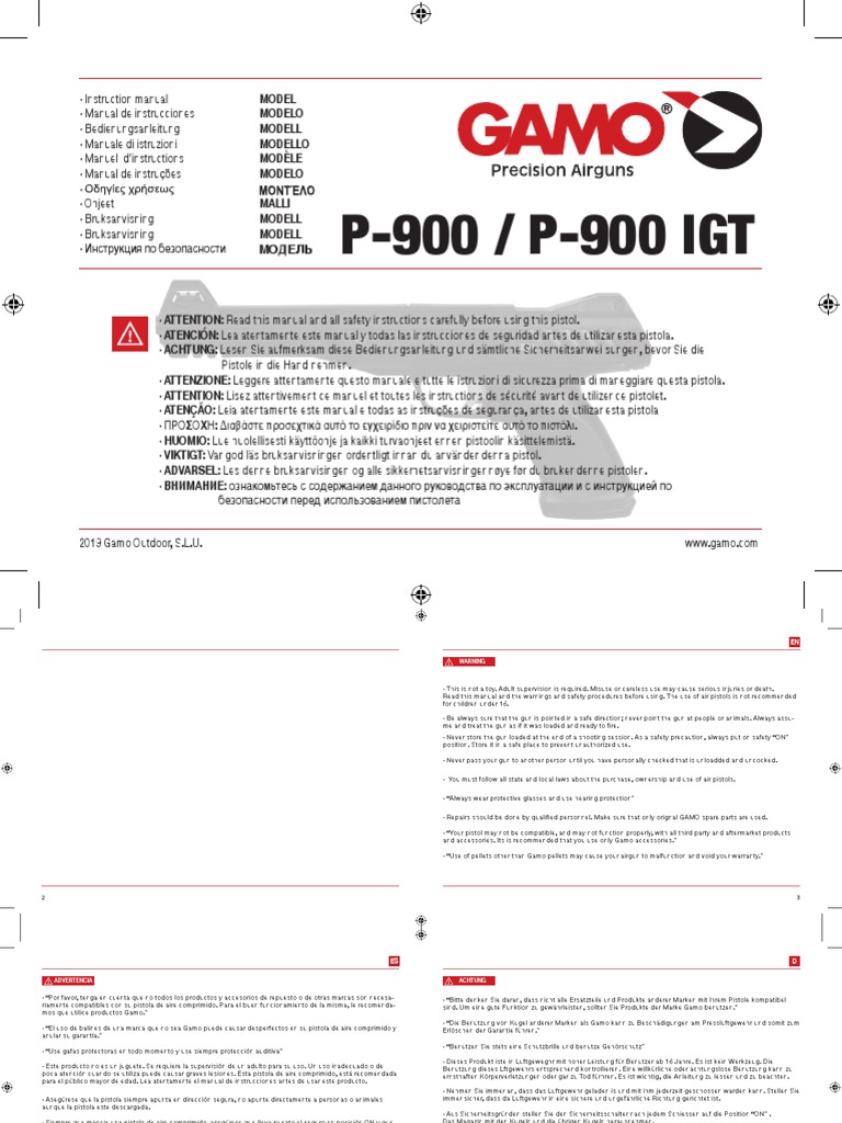 Manual P900 Print 96585 Revisat Tamany PDF Weapon Design Projectiles