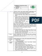 SOP Pemberian Anastesi Lokal Dan Sedasi Di Puskesmas