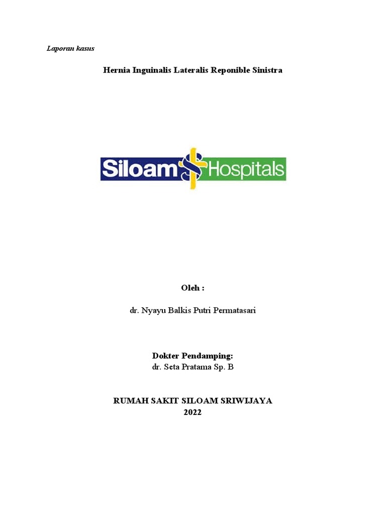 Hernia inguinalis lateralis reponible sinistra pdf