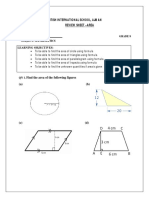 Yr 8 - Review Sheet - Area-1