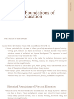 Historical Foundations of PE