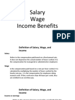 Salary Wage Income Benefits
