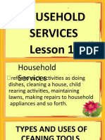 Module 1 Lesson 1 Cleaning Tools Equipment in Household Service