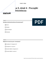 Klasa 5, Dział 4 - Początki Średniowiecza - WYPEŁNIONY