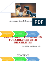 Educational Opportunity For Disabled Children