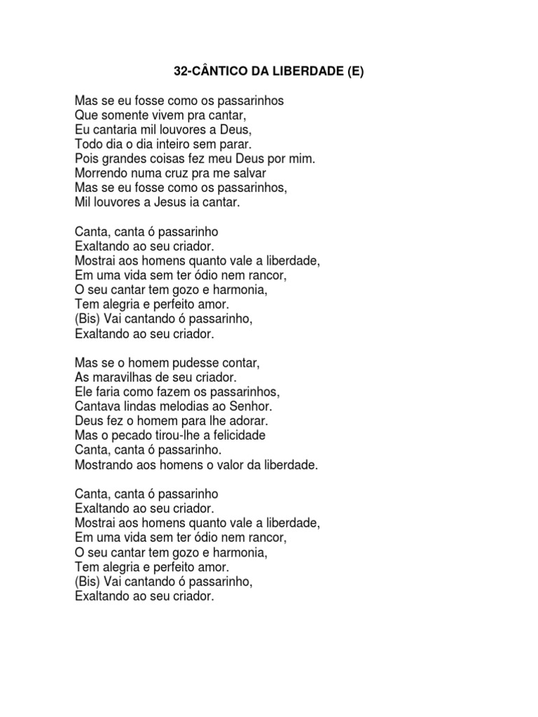 32 - o Cântico Da Liberdade | PDF | Arte, image size:768x1024