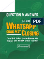 Q&A Whatsapp Skak Mat Closing