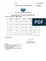 REVISED_PG-3rd Sem Examination schedule 2023