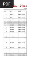 BCA Academic Calendar