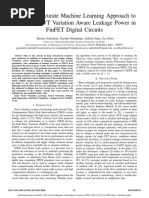 A Highly Accurate Machine Learning Approach To Modelling PVT Variation Aware Leakage Power in FinFET Digital Circuits