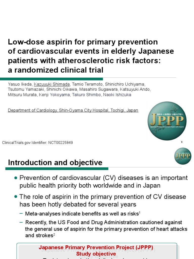 Aspirin in Primary Prevention PDF Aspirin Stroke