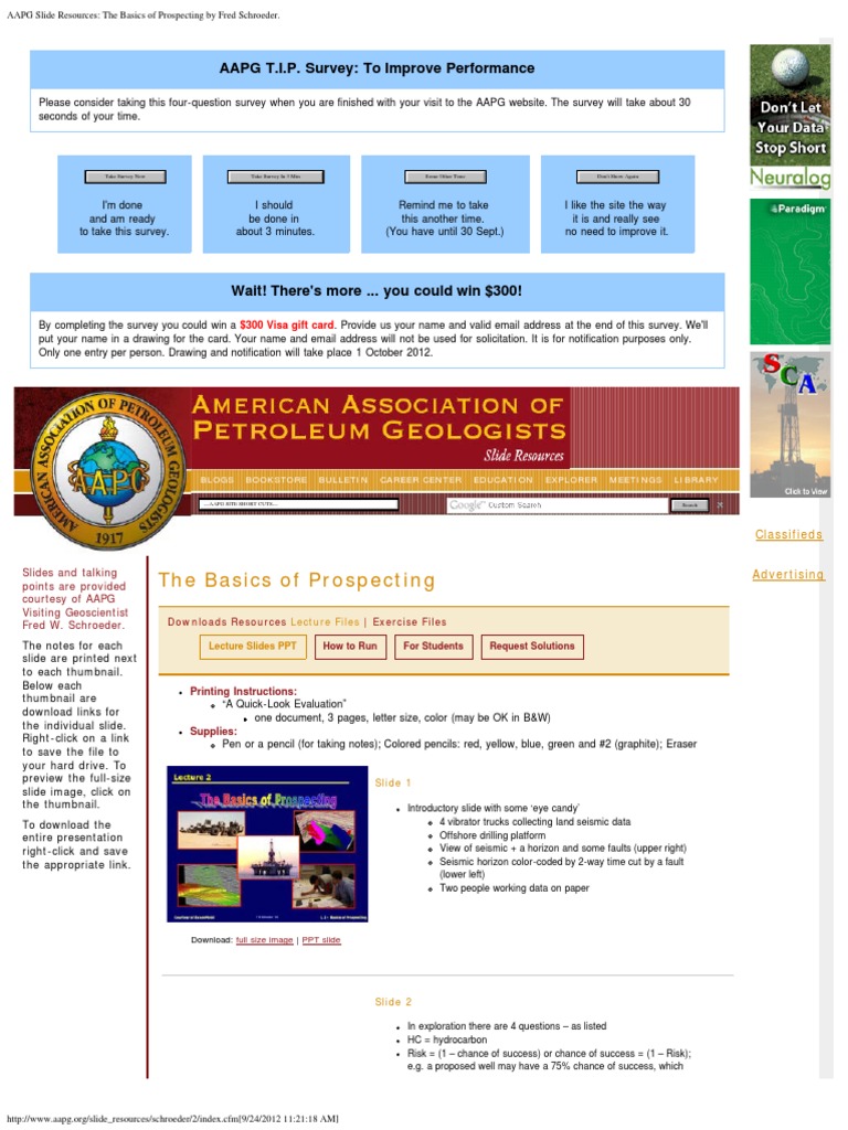 The Basics of Prospecting: A Quick Overview of Key Concepts from AAPG ...