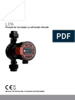 Manual de Utilizare Pompa de Circulatie Lpa 25-6-180