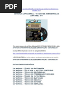 Download APOSTILA CAP MARINHA - TECNICO DE ADMINISTRAO - CONCURSO 2011 by Editora Multimdia SN62669290 doc pdf