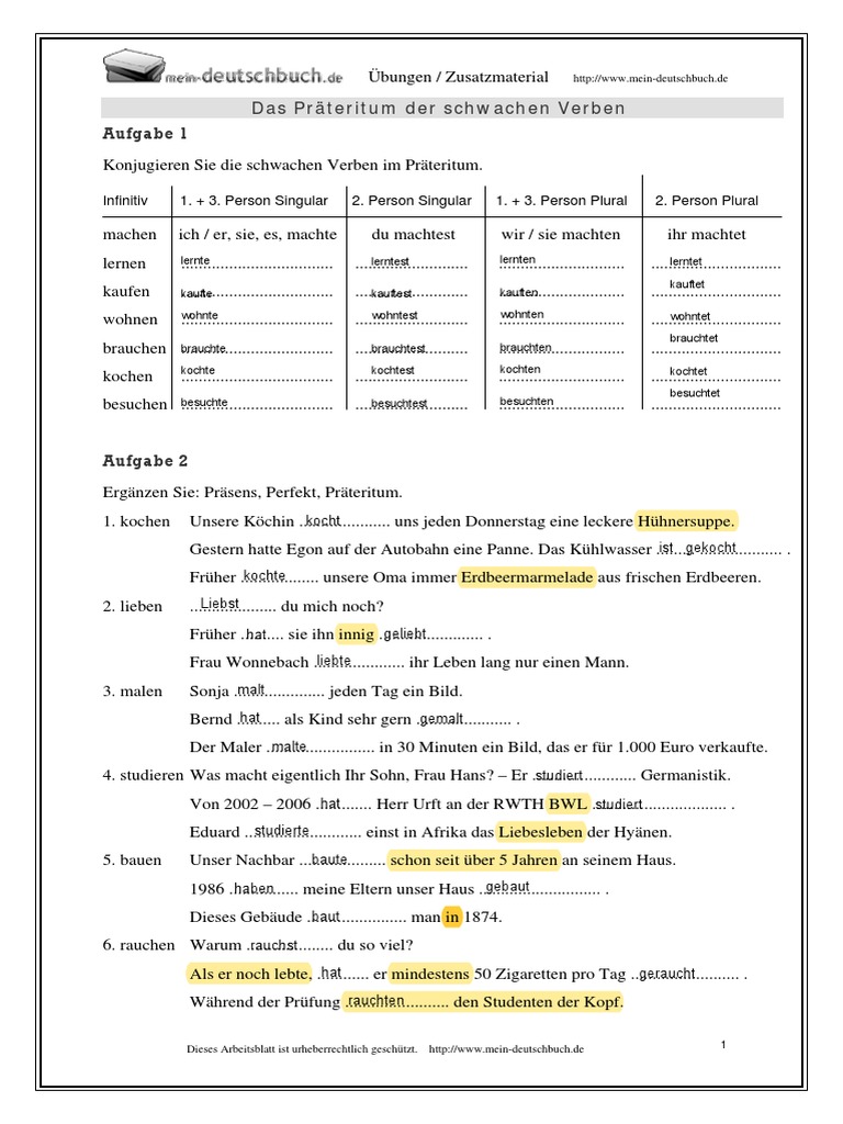 Ejercicios - Imperfecto Verbos Regulares | PDF