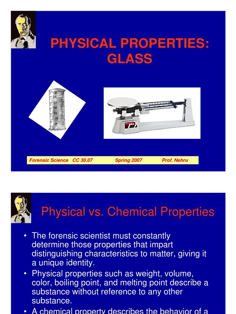 Physical Properties Glass Glasses Refractive Index