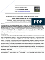 Fresh and hardened properties of high strength self-compacting concrete using by-product ferronickel slag fine aggregate.