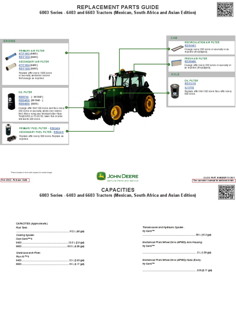 6003series64036603tractorsmexicansouthafricaandasianedition
