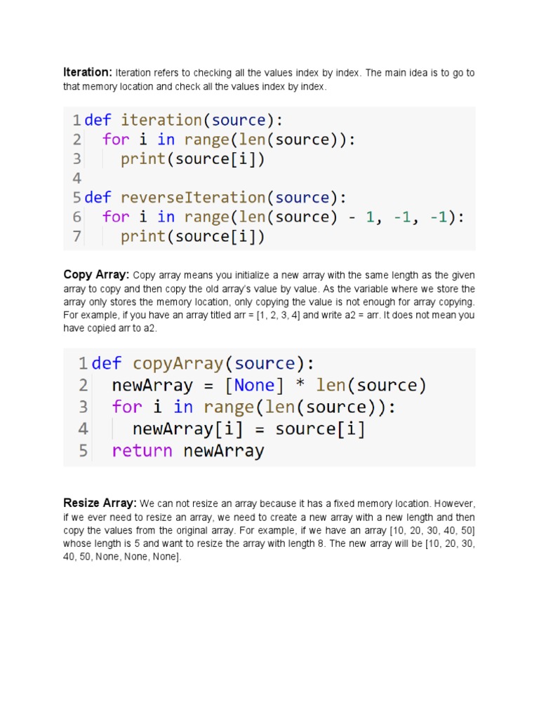 Array Part 2 Operations | PDF | Data Management | Computer Science