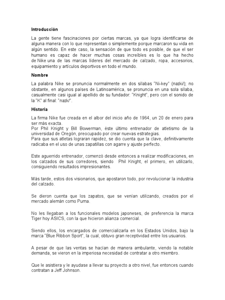 Nike borrador historia cheap