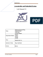 MT-359L Microcontroller Lab Manual Implements Timers and PWM