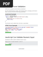 JavaScript Form Validation