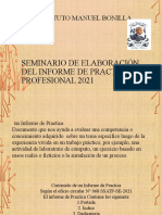 Seminario de Elaboración Del Informe de Practica Profesional IMABO 2021