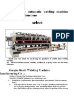 Welding Machine For Vertical Operation Manual (English)